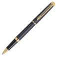 Waterman Hemisphere Rollerball Pen - Matte Black Gold Trim in Luxury Gift Box with Free Notebook - Picture 2