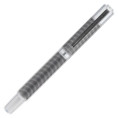 Yookers Metis 999 Refillable Fineliner Pen - Black Grid Satin Chrome - Picture 1