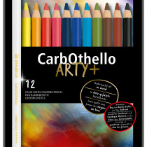 STABILO Carbothello Colouring Pencils - ARTY- Assorted Colours (Tin of 12)