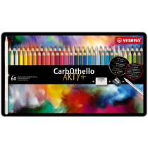 STABILO Carbothello Colouring Pencils - ARTY- Assorted Colours (Tin of 60)