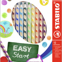 STABILO EASYcolors Colouring Pencil - LH - Wallet of 12 - Assorted Colours