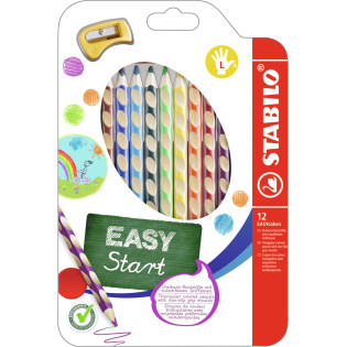 STABILO EASYcolors Colouring Pencil - LH - Wallet of 12 - Assorted Colours