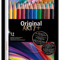 STABILO Original Colouring Pencils - ARTY -Assorted Colours (Tin of 12)