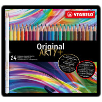 STABILO Original Colouring Pencils - ARTY- Assorted Colours (Tin of 24)