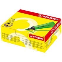 STABILO NEON Highlighter - Box of 10 - 4 Assorted Colours