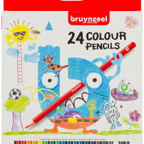 Bruynzeel Kids Colouring Pencils - Assorted Colours (Pack of 24)