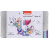 Bruynzeel Colouring & Drawing Set (Tin of 72)