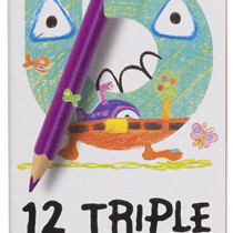 Bruynzeel Triple Colour Pencils - Assorted Colours (Pack of 12)