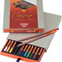 Bruynzeel Design Colour Chalk Pencils - Assorted Colours (Pack of 12)