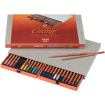 Bruynzeel Design Colour Chalk Pencils - Assorted Colours (Pack of 24)