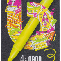 Bruynzeel Highlighters - Neon Colours (Pack of 4)