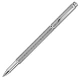 Caran d'Ache Ecridor Rollerball Pen - 'Chevron' Silver Plated