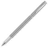 Caran d'Ache Ecridor Rollerball Pen - 'Cubrik' Silver Plated