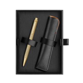 Caran d'Ache Ecridor Ballpoint Pen & Leather Case Set - Lights