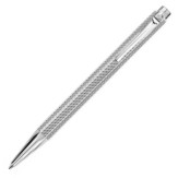 Caran d'Ache Ecridor Ballpoint Pen - 'Cubrik' Silver Plated