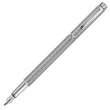 Caran d'Ache Ecridor Fountain Pen - 'Chevron' Silver Plated