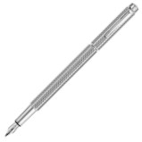 Caran d'Ache Ecridor Fountain Pen - 'Cubrik' Silver Plated