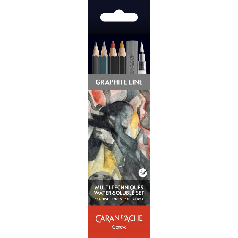 Caran d'Ache Graphite Line Multi-Technique Water-Soluble Set