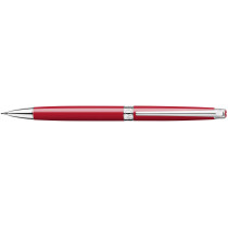 Caran d'Ache Léman Slim Mechanical Penicl - 0.7mm - Scarlet Red Lacquer Rhodium Trim