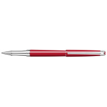 Caran d'Ache Léman Slim Rollerball Pen - Scarlet Red Lacquer Rhodium Trim