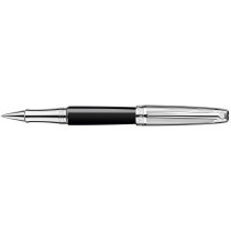 Caran d'Ache Léman Rollerball Pen - Bi-Colour Black Lacquer Rhodium Trim