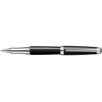 Caran d'Ache Léman Rollerball Pen - Ebony Black Lacquer Rhodium Trim