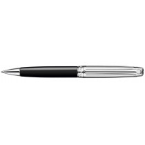 Caran d'Ache Léman Ballpoint Pen - Bi-Colour Black Lacquer Rhodium Trim