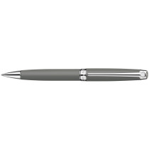 Caran d'Ache Léman Ballpoint Pen - Matt Grey Lacquer Rhodium Trim
