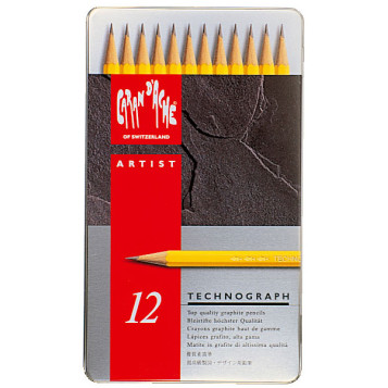 Caran d'Ache Technograph Pencils - Assorted Grades (Pack of 12)