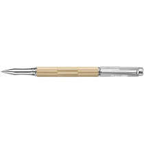 Caran d'Ache Varius Kengo Kuma Rollerball Pen - Precious Wood, Hinoki Cypress, Silver & Rhodium Plated