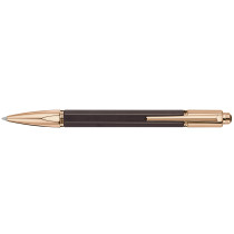 Caran d'Ache Varius Ebony Ballpoint Pen - Rose Gold Plated