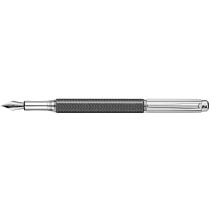 Caran d'Ache Varius Carbon Fibre Fountain Pen - Silver