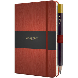 Castelli Tucson Acero Pocket Notebook - Ruled - Rust