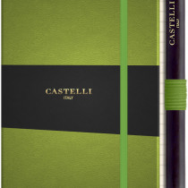 Castelli Tucson Hardback Pocket Notebook - Ruled - Bright Green