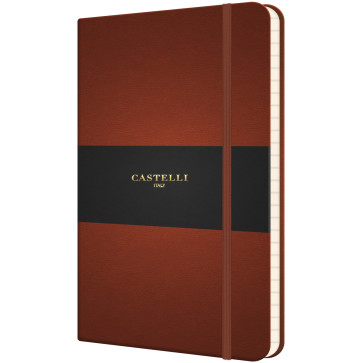 Castelli Flexible Pocket Notebook - Ruled - Brown