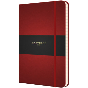 Castelli Flexible Pocket Notebook - Ruled - Red