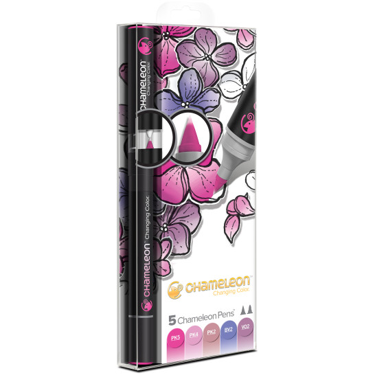 Chameleon Blendable Marker Pens - Floral Tones (Pack of 5)