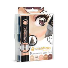 Chameleon Colour Tops - Skin Tones (Pack of 5)