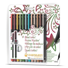 Chameleon Fineliner Pens - Designer Colours (Pack of 12)