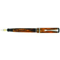 Conklin Duragraph Fountain Pen - Amber Chrome Trim