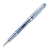 Cross Bailey Light Ballpoint Pen - Translucent Navy-Blue Resin with Bright Chrome Trim