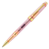 Cross Bailey Light Rollerball Pen - Translucent Pink Sapphire Resin with Gold Trim