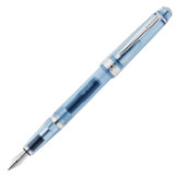 Cross Bailey Light Fountain Pen - Translucent Navy-Blue Resin Bright Chrome Trim (Extra Fine)