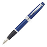 Cross Bailey Fountain Pen - Blue Lacquer Chrome Trim