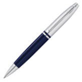 Cross Calais Ballpoint Pen - Translucent Blue Chrome Trim