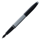 Cross Calais Fountain Pen - Grey Lacquer Black Trim