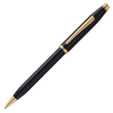 Cross Century II Ballpoint Pen - Black Lacquer Gold Trim