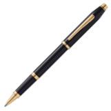 Cross Century II Rollerball Pen - Black Lacquer Gold Trim