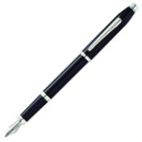Cross Century II Fountain Pen - Black Lacquer Chrome Trim