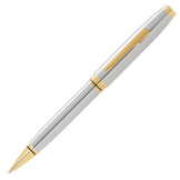 Cross Coventry Ballpoint Pen - Polished Chrome Gold Trim